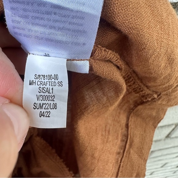 Old Navy Brown Crochet Flutter Sleeve Tie-Back Swing Dress 2X Boho Festival - Picture 10 of 13